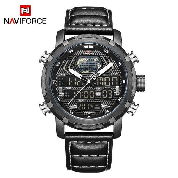 naviforce watches nf9160 black men quartz watch leather strap luminous analog digital display year date week chrono sports wristwatch water, Slivery;brown
naviforce watches nf9160 black men quartz watch leather strap luminous analog digital display year date week chrono sports wristwatch water, Slivery;brown