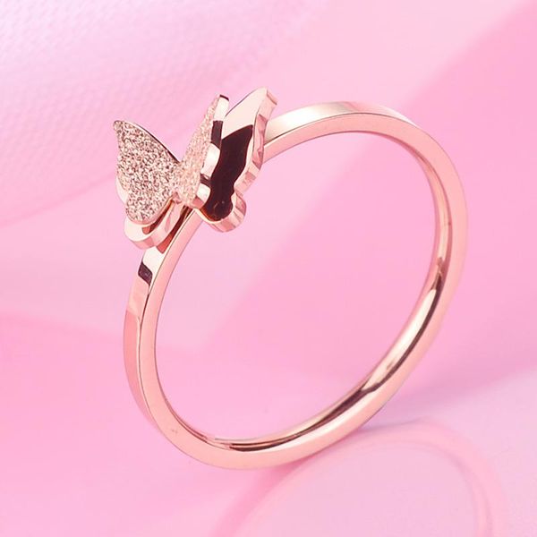 wedding rings leisure style elegant rose gold color frosted butterfly for women no fading stainless steel female jewelry party gift, Slivery;golden
wedding rings leisure style elegant rose gold color frosted butterfly for women no fading stainless steel female jewelry party gift, Slivery;golden