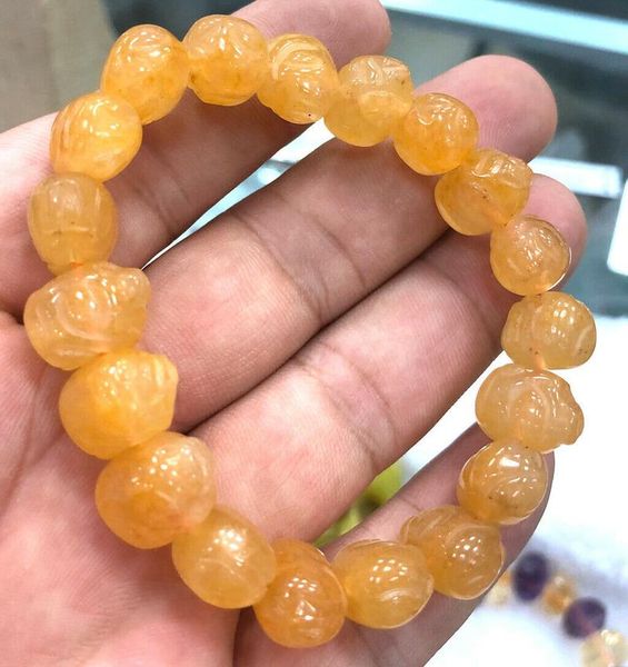 beaded, strands 10x11x15mm natural china yellow dragon jade stretch carving pig bracelet, Black
beaded, strands 10x11x15mm natural china yellow dragon jade stretch carving pig bracelet, Black