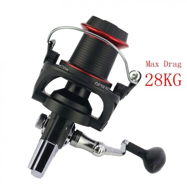 10000 series 14+1 ball bearings 4. spinning fishing reel metal spool 28kg / 62lb max drag left / right interchangeable
10000 series 14+1 ball bearings 4. spinning fishing reel metal spool 28kg / 62lb max drag left / right interchangeable