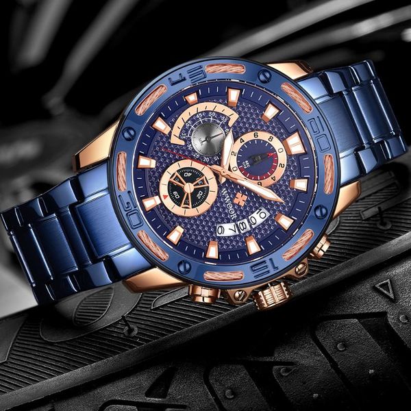 wristwatches wwoor original relogio masculino fashion men's watch quartz stainless steel waterproof calendar chronograph montre homme, Slivery;brown
wristwatches wwoor original relogio masculino fashion men's watch quartz stainless steel waterproof calendar chronograph montre homme, Slivery;brown