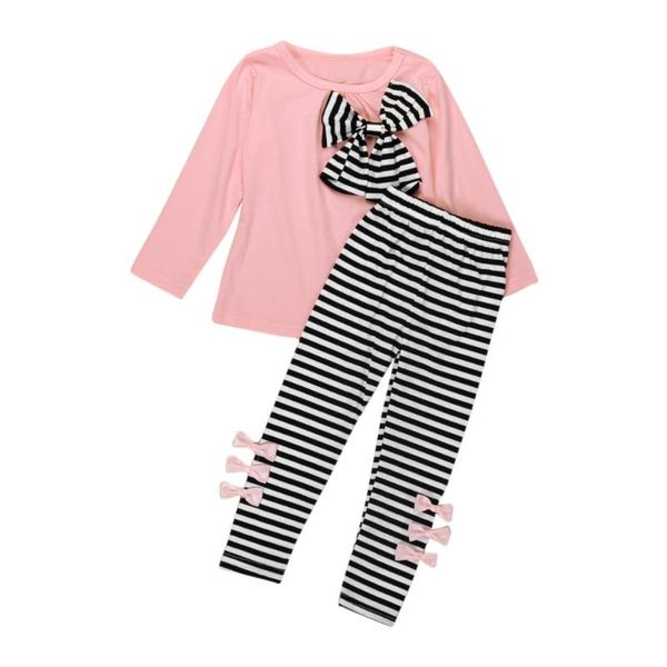clothing sets 2pcs kids baby girls long sleeve bowknot dress t-shirt+stripe pants set children's suit for spring 2021 traje, White
clothing sets 2pcs kids baby girls long sleeve bowknot dress t-shirt+stripe pants set children's suit for spring 2021 traje, White