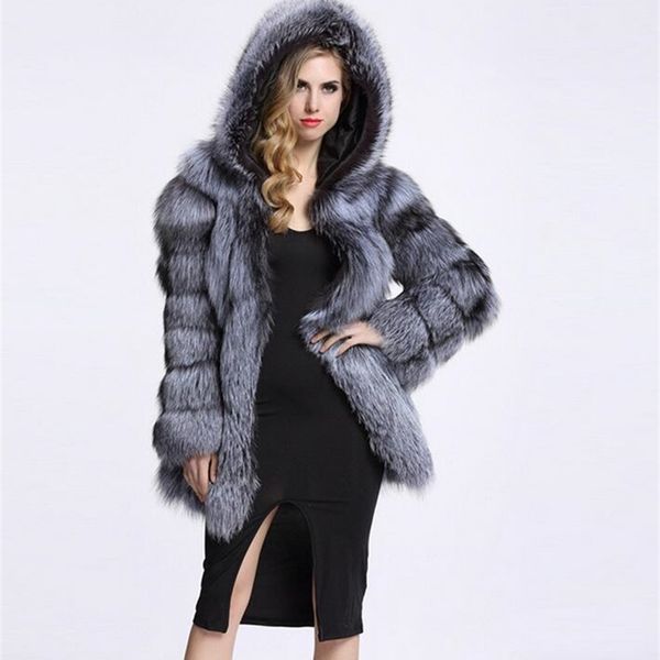 streetwear faux fur coat winter jacket fashion women thick warm coats with hooded plus size outerwear 211213, Black
streetwear faux fur coat winter jacket fashion women thick warm coats with hooded plus size outerwear 211213, Black