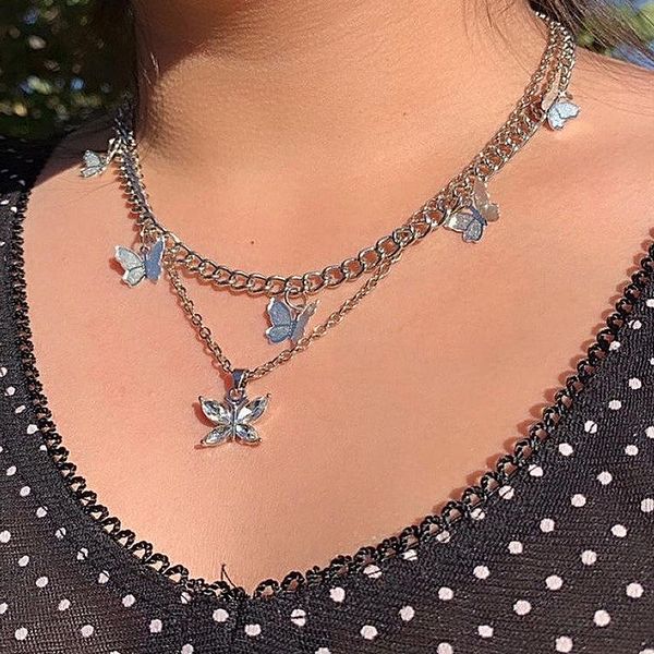 chokers 2 pcs/set women necklaces set classic butterfly crystal pendant clavicle chain multilayer silver color necklace female jewelry, Golden;silver
chokers 2 pcs/set women necklaces set classic butterfly crystal pendant clavicle chain multilayer silver color necklace female jewelry, Golden;silver