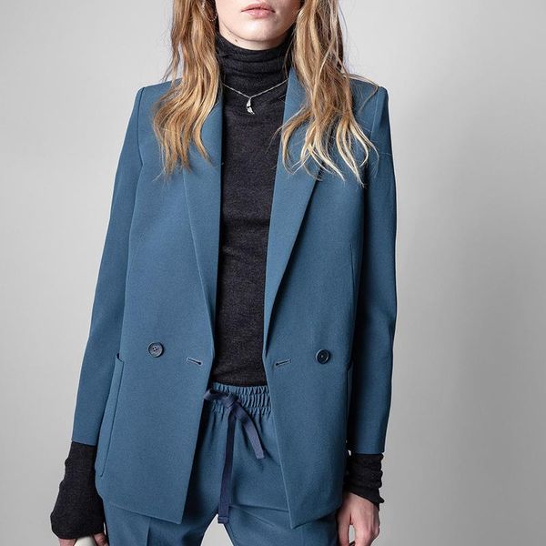 women's suits & blazers zv 2021 autumn suit jacket female fashion advanced design sense casual small loose, White;black
women's suits & blazers zv 2021 autumn suit jacket female fashion advanced design sense casual small loose, White;black