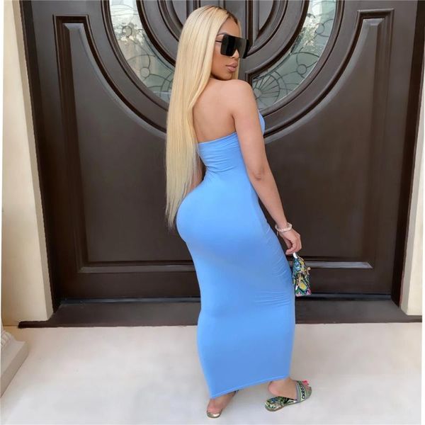 casual dresses blue white sky wrapped chest tight dress sleeveless solid color slim, Black;gray
casual dresses blue white sky wrapped chest tight dress sleeveless solid color slim, Black;gray