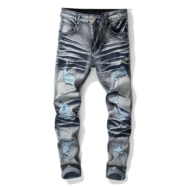 men's jeans 2021 ripped men elasticity mens denim pants slim hole man trousers big size 28-42, Blue
men's jeans 2021 ripped men elasticity mens denim pants slim hole man trousers big size 28-42, Blue