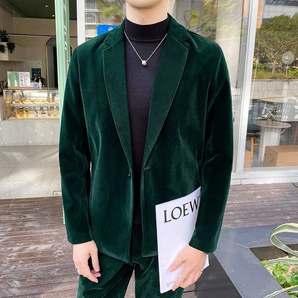 luxury velvet suit men 2 pcs set wedding groom tuxedos suits with pant winter casual business stage blazer costume homme 210527, White;black
luxury velvet suit men 2 pcs set wedding groom tuxedos suits with pant winter casual business stage blazer costume homme 210527, White;black