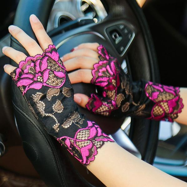 five fingers gloves colorfull spring fashion chic short openwork lace women fingerless driving summer sunscreen net yarn mittens, Blue;gray
five fingers gloves colorfull spring fashion chic short openwork lace women fingerless driving summer sunscreen net yarn mittens, Blue;gray
