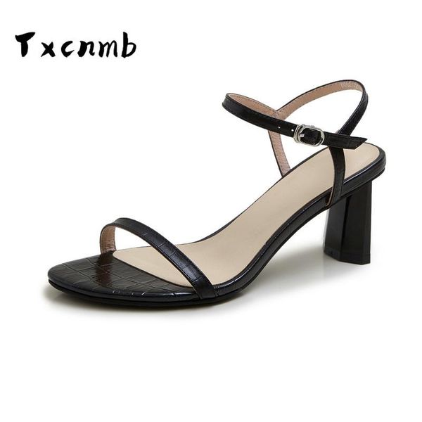 dress shoes txcnmb 2021 genuine leather women sandals summer woman peep toe basic square heeled, Black
dress shoes txcnmb 2021 genuine leather women sandals summer woman peep toe basic square heeled, Black
