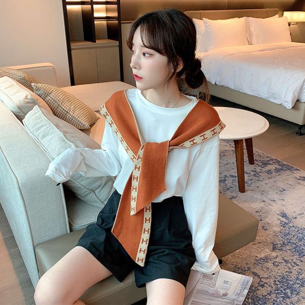 net red air conditioning room shoulder h shawl in spring and summer with knitted scarf for women's neck protection, Blue;black
net red air conditioning room shoulder h shawl in spring and summer with knitted scarf for women's neck protection, Blue;black