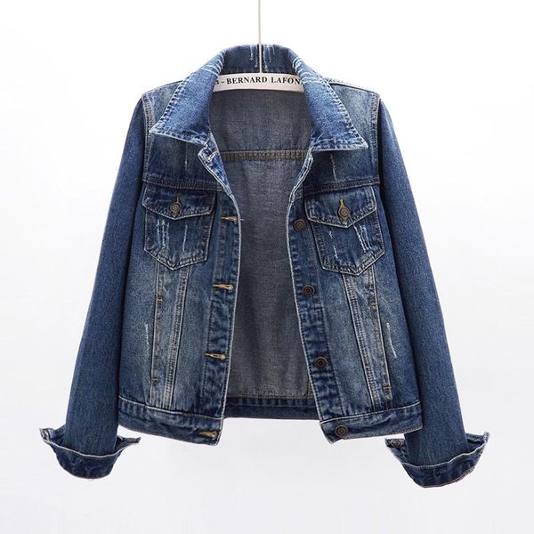 women's jackets spring vintage washed blue denim jacket women casual short jeans coat long sleeve female outerwear chaqueta mujer, Black;brown
women's jackets spring vintage washed blue denim jacket women casual short jeans coat long sleeve female outerwear chaqueta mujer, Black;brown