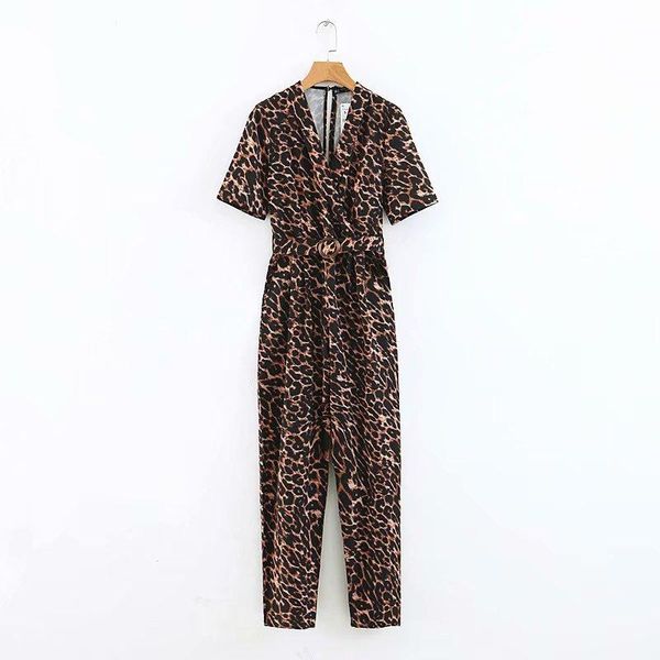 women's jumpsuits & rompers chic leopard women backless 2021 womens spring short sleeve with belts ladies bohemian casual jumpsuit boho, Black;white
women's jumpsuits & rompers chic leopard women backless 2021 womens spring short sleeve with belts ladies bohemian casual jumpsuit boho, Black;white