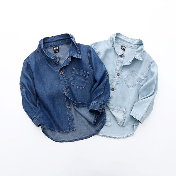 kids clothes boys shirts spring fashion casual cotton blue chidren shirts denim long sleeve shirt coat turn down collar 210713, Blue;gray
kids clothes boys shirts spring fashion casual cotton blue chidren shirts denim long sleeve shirt coat turn down collar 210713, Blue;gray