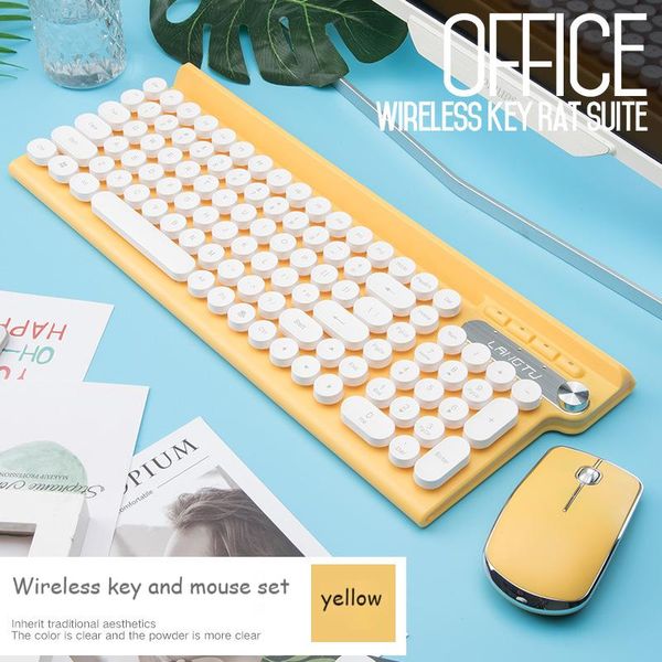 keyboard mouse combos rechargeable 2.4g wireless and set deskcomputer notebook game support the waterproof round retro key cap
keyboard mouse combos rechargeable 2.4g wireless and set deskcomputer notebook game support the waterproof round retro key cap