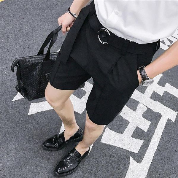 men's shorts summer british men trousers short casual pants solid suit mannen kleding 2021 fashion business korte homme knielengte, White;black
men's shorts summer british men trousers short casual pants solid suit mannen kleding 2021 fashion business korte homme knielengte, White;black