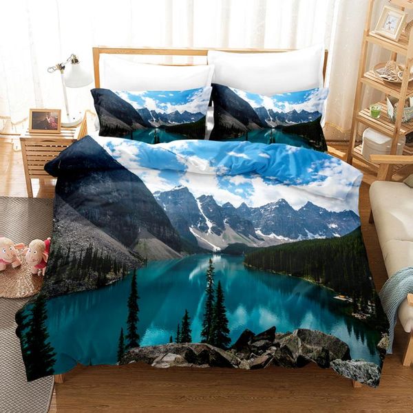 bedding sets 3d digital printing custom quilt duvet cover set landscape lake mountain home king pillowcase
bedding sets 3d digital printing custom quilt duvet cover set landscape lake mountain home king pillowcase