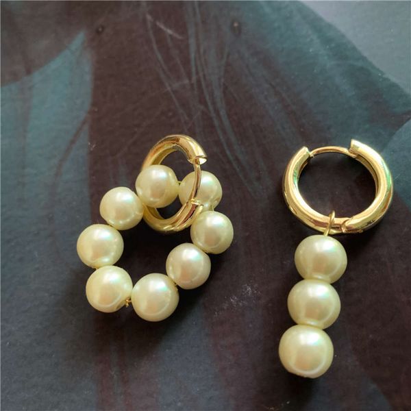 hbp fashion french style baroque pearl with metal circle geometric asymmetry earrings, Silver
hbp fashion french style baroque pearl with metal circle geometric asymmetry earrings, Silver