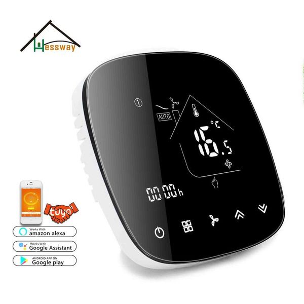 smart home control hessway 3 speed fan coil units greenhouse thermostat wifi for cool/heat temp switch 95-240vac power
smart home control hessway 3 speed fan coil units greenhouse thermostat wifi for cool/heat temp switch 95-240vac power
