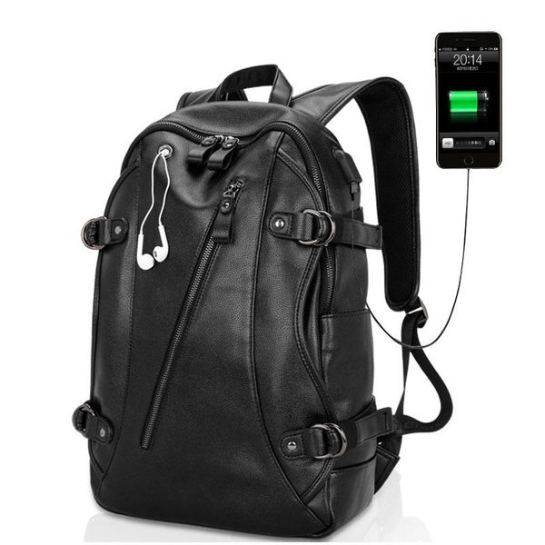 backpack men's pu leather school bag lapfor teenage brands designer casual backpacks large capacity bags
backpack men's pu leather school bag lapfor teenage brands designer casual backpacks large capacity bags
