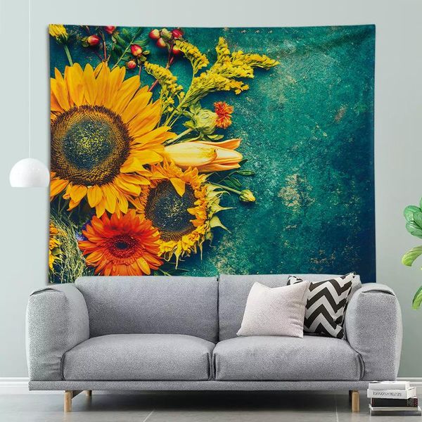 conch house sunflower wall hanging room carpet dorm tapestry art home decoration accessories
conch house sunflower wall hanging room carpet dorm tapestry art home decoration accessories