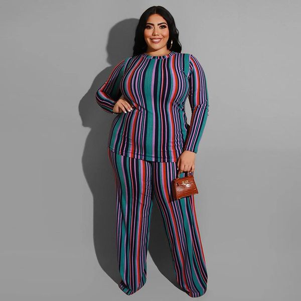 two piece dress plus size striped women set autumn winter casual and wide leg 2 suit female 2021 loose elegant woman clothes, White
two piece dress plus size striped women set autumn winter casual and wide leg 2 suit female 2021 loose elegant woman clothes, White