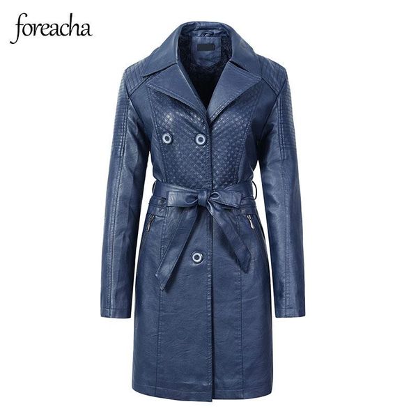 women's leather & faux foreach suit collar plus size coat women belt blue zipper pu jacket korean version long coats winter 2021, Black
women's leather & faux foreach suit collar plus size coat women belt blue zipper pu jacket korean version long coats winter 2021, Black