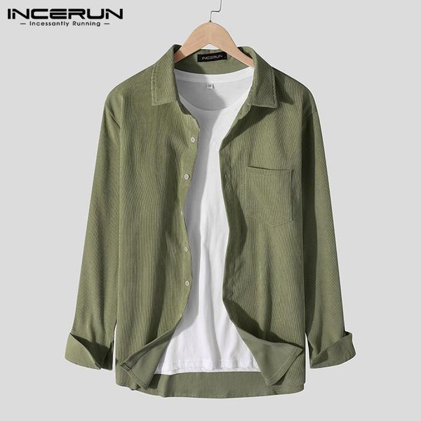 men's casual shirts incerun mens solid color long sleeve lapel neck camisa loose pockets chemise male corduroy blusas streetwear 3xl7, White;black
men's casual shirts incerun mens solid color long sleeve lapel neck camisa loose pockets chemise male corduroy blusas streetwear 3xl7, White;black