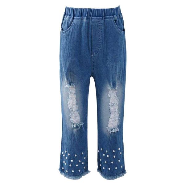 jeans autumn pearl ripped denim for girls teenage children elastic waist pants kids trousers clothes 2-14t, Blue
jeans autumn pearl ripped denim for girls teenage children elastic waist pants kids trousers clothes 2-14t, Blue