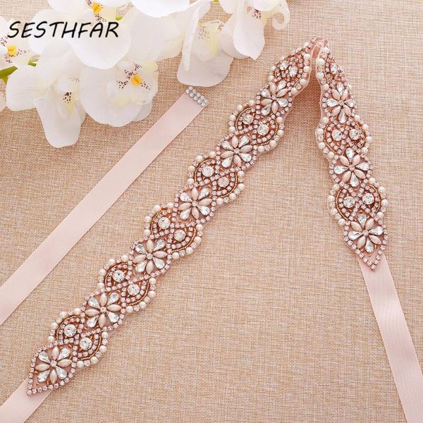 wedding sashes pearls belt simple crystal bridal sash rose gold rhinestones for evening dressesj175rg, White
wedding sashes pearls belt simple crystal bridal sash rose gold rhinestones for evening dressesj175rg, White