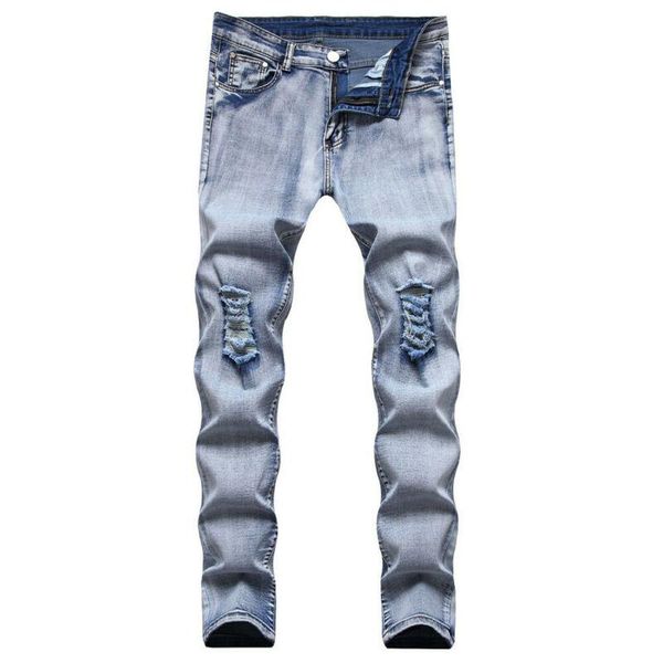 men's jeans men long casual slim fit stretch pants ripped summer 2021 hole pockets full-length fashion mens trousers, Blue
men's jeans men long casual slim fit stretch pants ripped summer 2021 hole pockets full-length fashion mens trousers, Blue