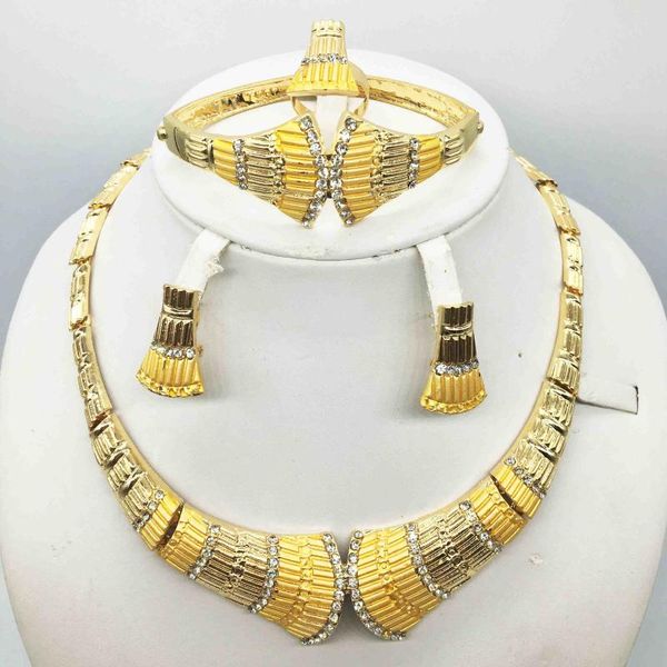 earrings & necklace rose gold color crystal earring bracelet ring set rhinestone simple party dress jewelry sets for women, Silver 
earrings & necklace rose gold color crystal earring bracelet ring set rhinestone simple party dress jewelry sets for women, Silver