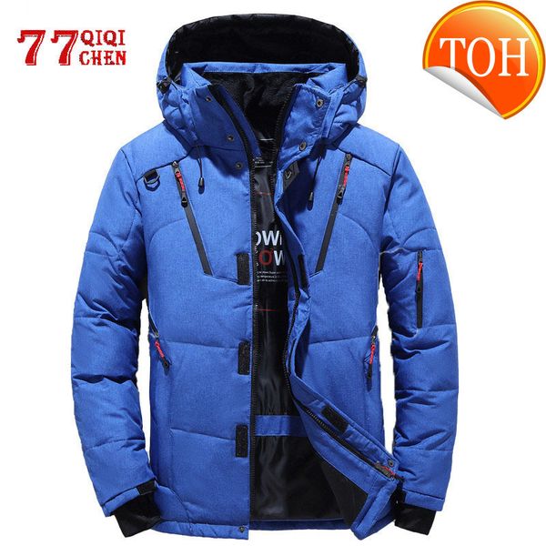 white men casual winter jacket duck down hooded coats diagonal zipper thick warm parka outdoor windbreaker hombre invierno, Black
white men casual winter jacket duck down hooded coats diagonal zipper thick warm parka outdoor windbreaker hombre invierno, Black