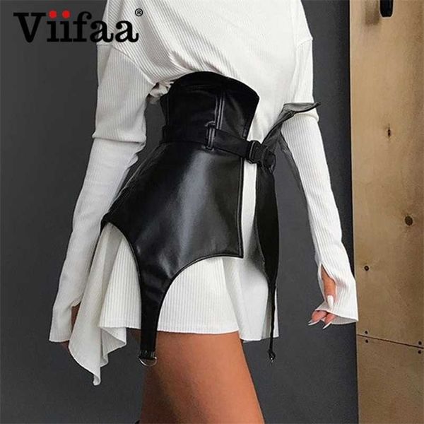 viifaa black pu leather belt buckle corset women spring 2021 fashion slim streetwear elegant ladies corsets 220210, Black;brown
viifaa black pu leather belt buckle corset women spring 2021 fashion slim streetwear elegant ladies corsets 220210, Black;brown