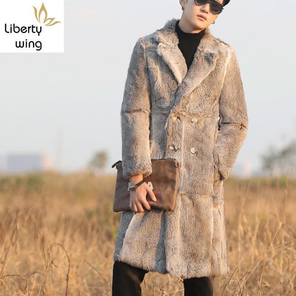 men's leather & faux runway men genuine overcoat luxury long slim real fur coat business casual winter double breasted shearling jack, Black
men's leather & faux runway men genuine overcoat luxury long slim real fur coat business casual winter double breasted shearling jack, Black