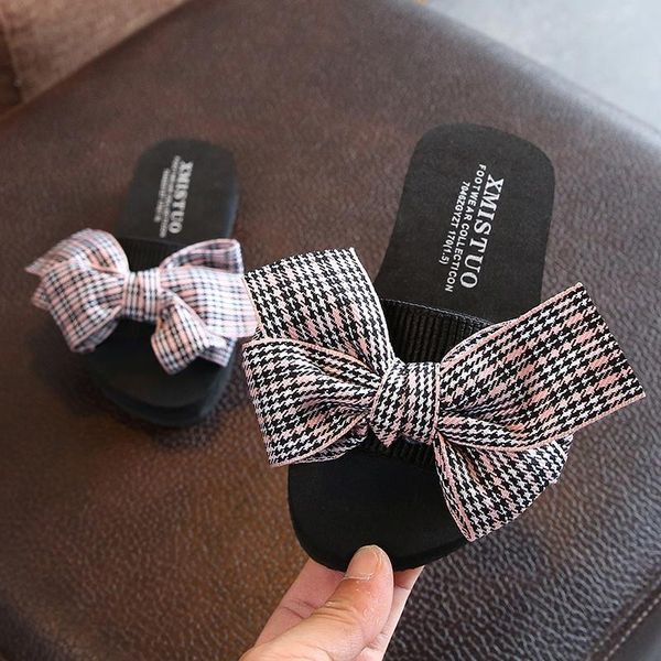 slipper outdoor childrens slippers girls sweet bowknot summer shoes cute parent child open toe kids 24-42#, Black;grey
slipper outdoor childrens slippers girls sweet bowknot summer shoes cute parent child open toe kids 24-42#, Black;grey
