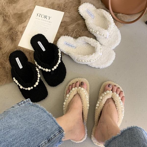 slippers fashion ladies flats flip flops shoes female string bead home cotton casual slides women house fur, Black
slippers fashion ladies flats flip flops shoes female string bead home cotton casual slides women house fur, Black