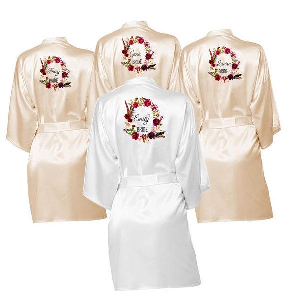 women's sleepwear floral robes maid of honor robe wedding satin dressing gown bridesmaid gifts bridal party, Black;red
women's sleepwear floral robes maid of honor robe wedding satin dressing gown bridesmaid gifts bridal party, Black;red