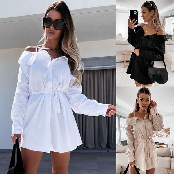 casual dresses plus size long sleeve fashion women slip dress autumn off shoulder shirt solid drawstring, Black;gray
casual dresses plus size long sleeve fashion women slip dress autumn off shoulder shirt solid drawstring, Black;gray