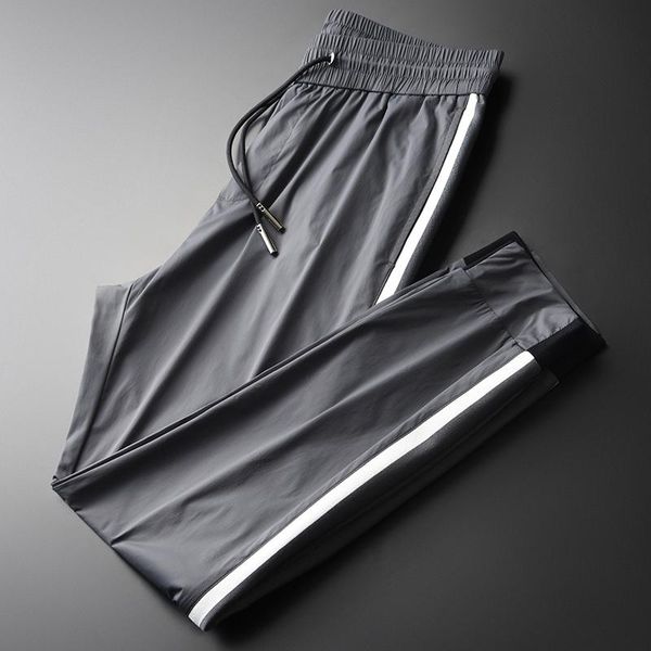 classic summer thin mens pants luxury elastic waist ankle-length male pants 4xl slim fit casual men's trousers, Black
classic summer thin mens pants luxury elastic waist ankle-length male pants 4xl slim fit casual men's trousers, Black