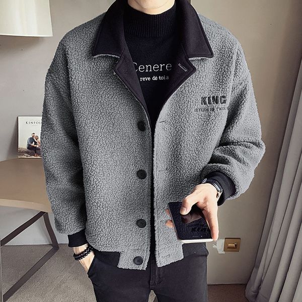 2021 new autumn and winter men's lamb wool single breasted turn-down collar casual men jacket korean style wibt, Black;brown
2021 new autumn and winter men's lamb wool single breasted turn-down collar casual men jacket korean style wibt, Black;brown