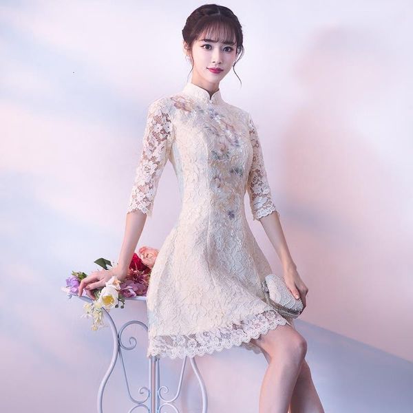 female sweet flower chinese formal party dress exquisite lace cheongsam elegant banquet gown a-line dresses yp6s, Blue;red
female sweet flower chinese formal party dress exquisite lace cheongsam elegant banquet gown a-line dresses yp6s, Blue;red