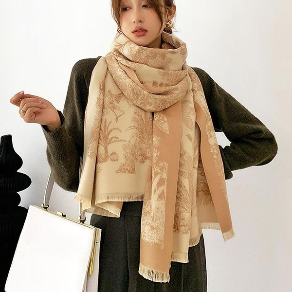 autumn and winter 2021 fashion scarf women's shawl design printed warm shawl and wrapped thick double-sided scarf blanket, Blue;gray
autumn and winter 2021 fashion scarf women's shawl design printed warm shawl and wrapped thick double-sided scarf blanket, Blue;gray