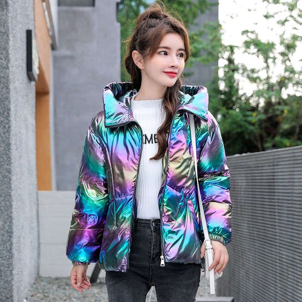 colorful bright face down women's short 2020 new cotton padded jacket korean loose student wash free, Black
colorful bright face down women's short 2020 new cotton padded jacket korean loose student wash free, Black