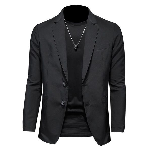 men's suits & blazers 2021 spring autumn young single breasted mens fashion casual black gray green blazer coat male suit jacke, White;black
men's suits & blazers 2021 spring autumn young single breasted mens fashion casual black gray green blazer coat male suit jacke, White;black