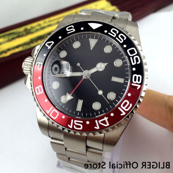 bliger 4m sterile black dial sapphire glass gmt function date luminous turning bezel automatic movement men's watch men b305, Slivery;brown
bliger 4m sterile black dial sapphire glass gmt function date luminous turning bezel automatic movement men's watch men b305, Slivery;brown