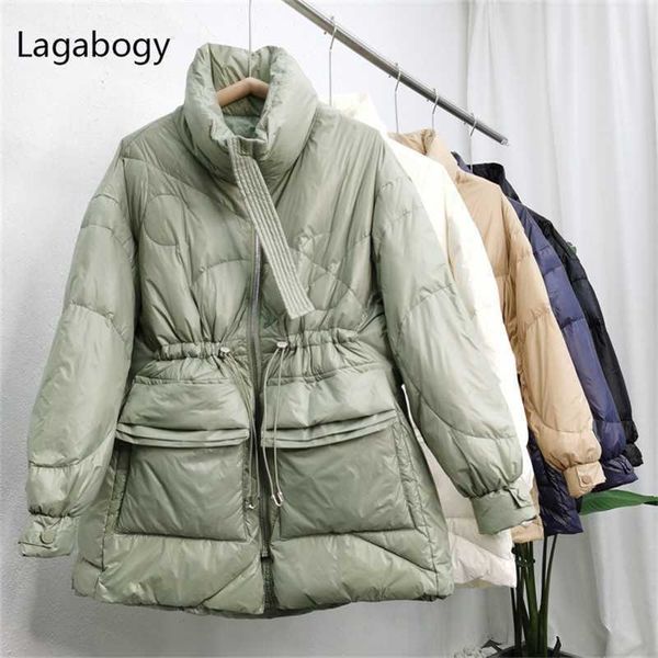 lagabogy winter coat women ultra light long sleeve parkas female 90% white duck down jackets loose warm pocket snow outwear 210927, Black
lagabogy winter coat women ultra light long sleeve parkas female 90% white duck down jackets loose warm pocket snow outwear 210927, Black