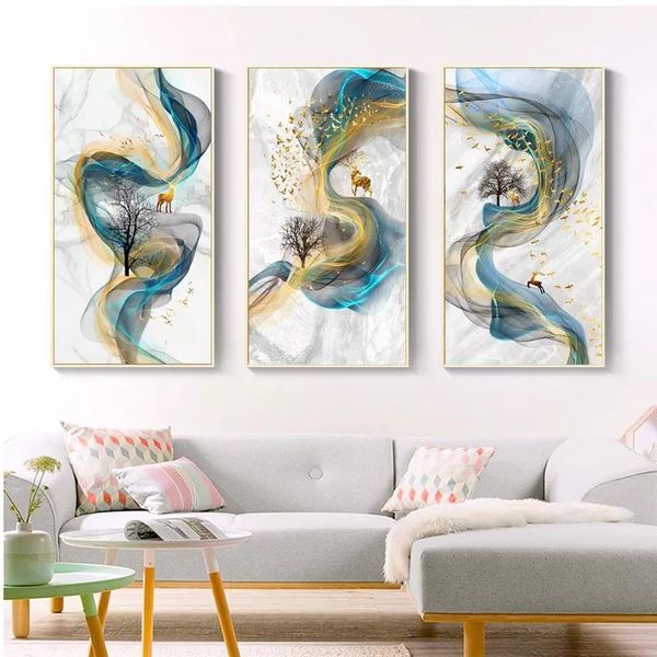 paintings nordic golden deer wall pictures modern canvas painting blue poster print art for living room bedroom decor
paintings nordic golden deer wall pictures modern canvas painting blue poster print art for living room bedroom decor