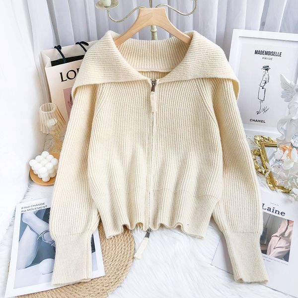 women's sweaters ebaihui solid cardigan women's turtleneck sailor's knitted or crocheted sweater jumpers loose zip up korean, White;black
women's sweaters ebaihui solid cardigan women's turtleneck sailor's knitted or crocheted sweater jumpers loose zip up korean, White;black
