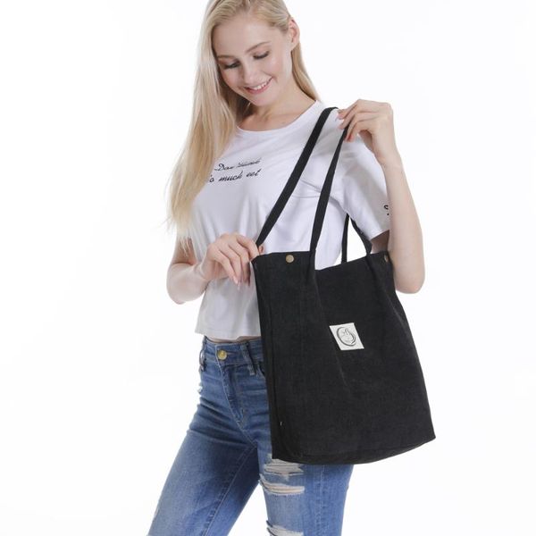 women corduroy canvas shoulder bag female cotton cloth handbag totes foldable reusable environmental shopping bags for girls
women corduroy canvas shoulder bag female cotton cloth handbag totes foldable reusable environmental shopping bags for girls